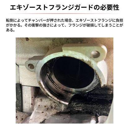 エキゾーストフランジガード オレンジ 78×86mm 1個 KTM ハスクバーナ ガスガス