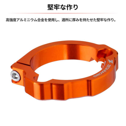 エキゾーストフランジガード レッド 78×86mm 1個 KTM ハスクバーナ ガスガス