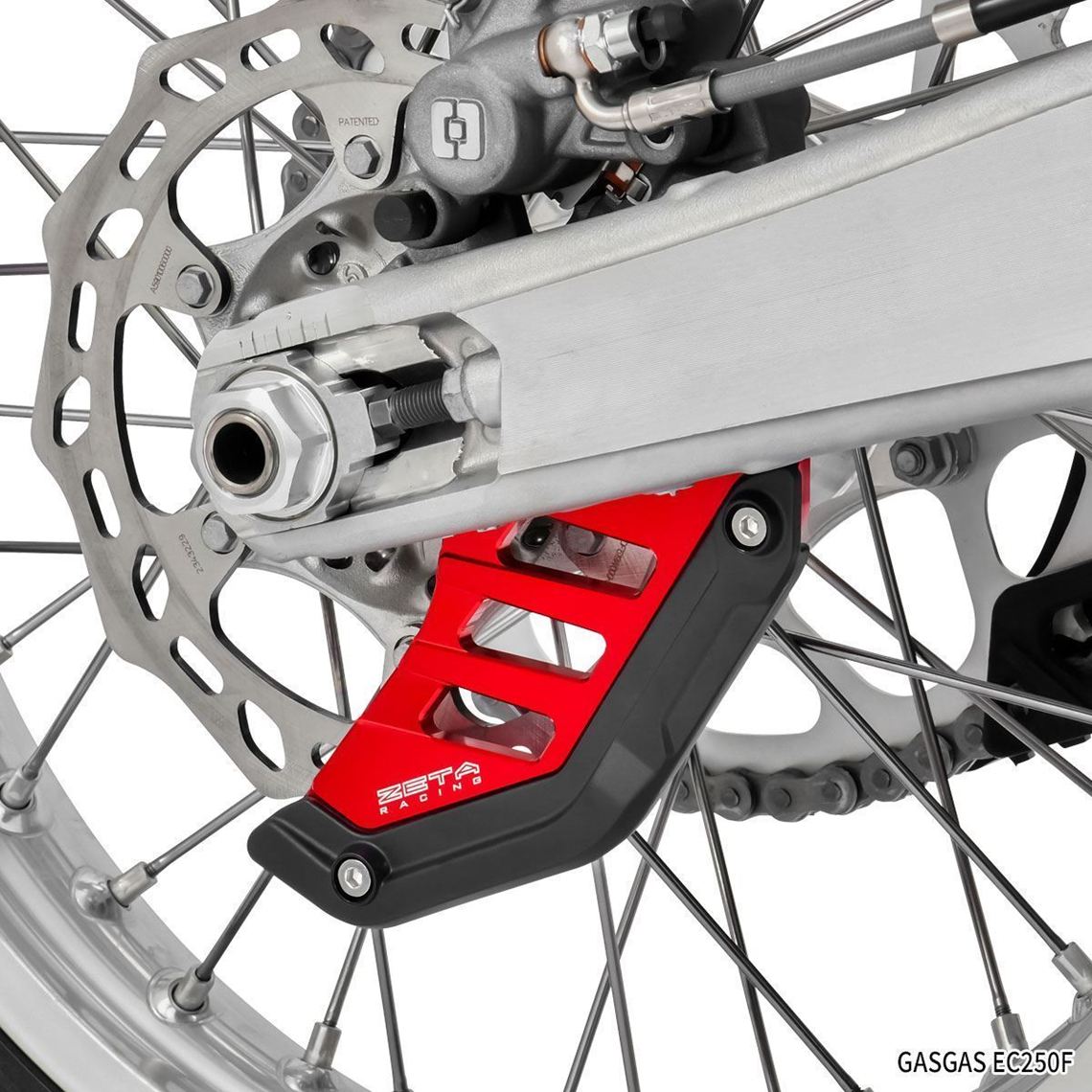リヤブレーキディスクガード レッド 328g KTM 150/250/300/350/450/500EXC-F 125/250/300SX 250/350/450SX-F 150SX