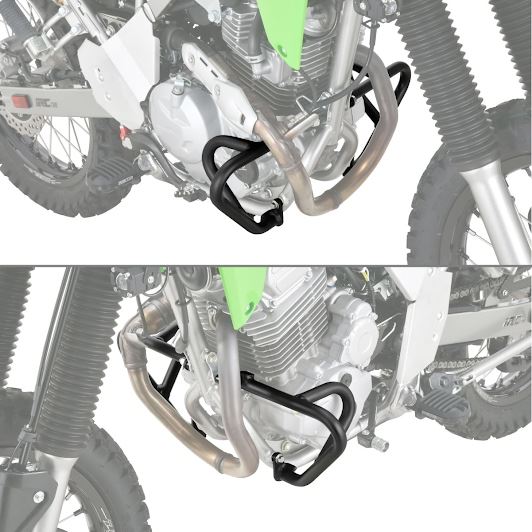 パイプエンジンガード ブラック KLX230/S/SM/シェルパ '25-