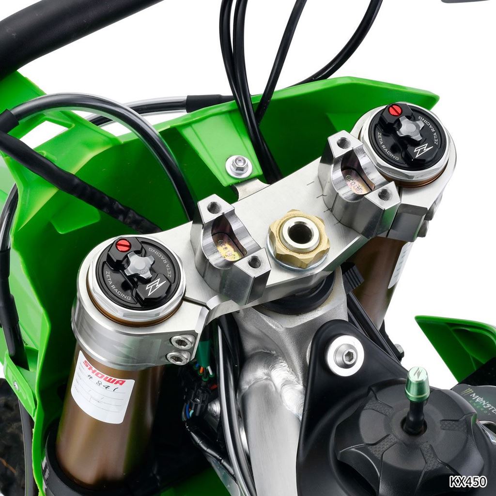 ZETA フロントフォークトップキャップ＜MX＞SHOWA AOS ブラック