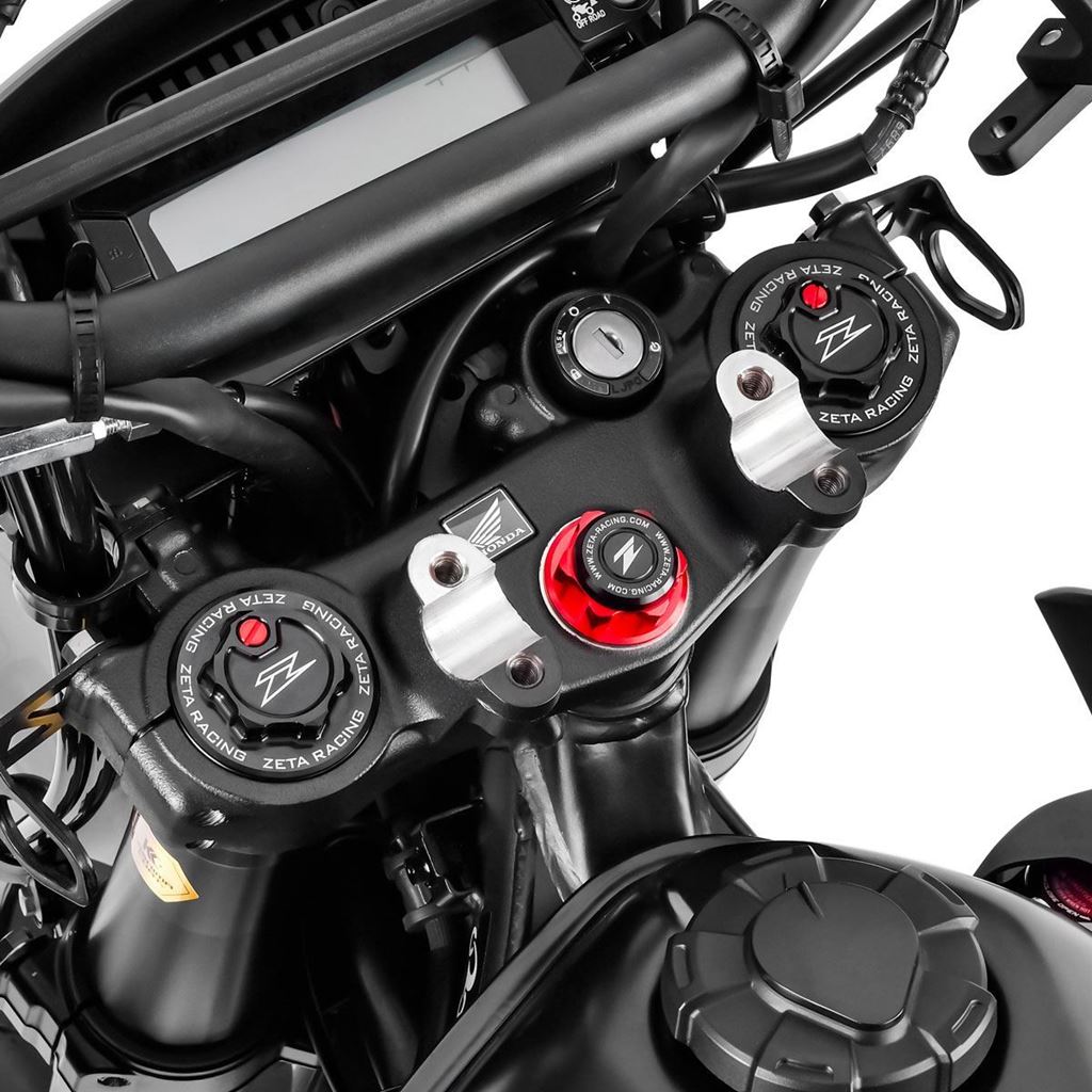 ZETA フロントフォークトップキャップ ブラック CRF250L ラリー