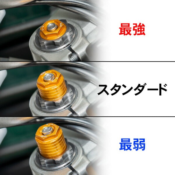 フロントフォークトップキャップイニシャルアジャスター ゴールド KLX230 KLX230R