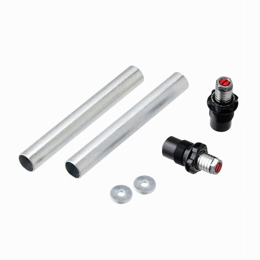 フロントフォークトップキャップ イニシャルアジャスター ブラック/チタン CT125 左右セット