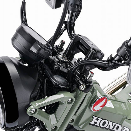 フロントフォークトップキャップ イニシャルアジャスター ブラック/チタン CT125 左右セット