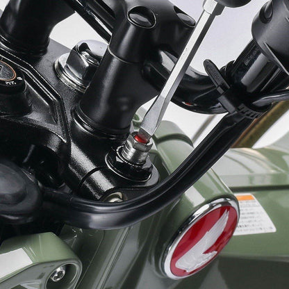 フロントフォークトップキャップ イニシャルアジャスター ブラック/チタン CT125用