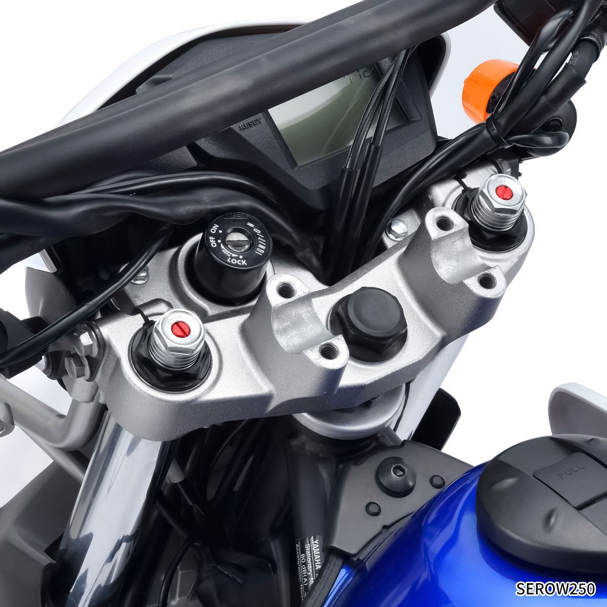 ZETA フロントフォークトップキャップイニシャルアジャスター ブラック セロー250