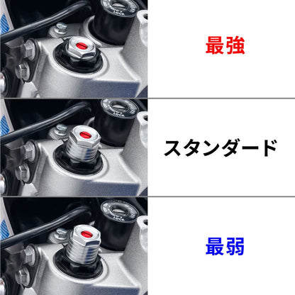 ZETA フロントフォークトップキャップイニシャルアジャスター ブラック セロー250
