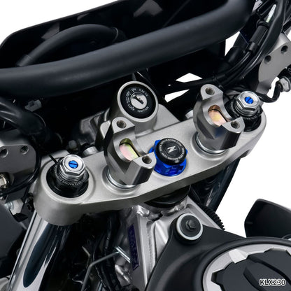 ZETA フロントフォークトップキャップイニシャルアジャスター ブラック KLX230/R