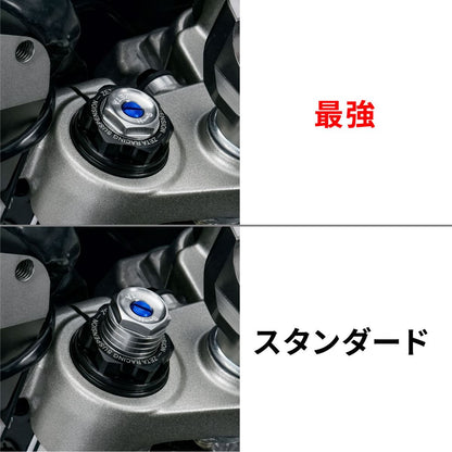 ZETA フロントフォークトップキャップイニシャルアジャスター ブラック KLX230/R
