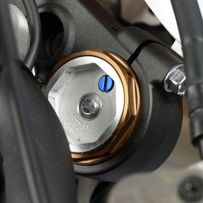 フロントフォークエアーバルブスクリュー ブルー M5 P=0.8 2個 SHOWA KYB