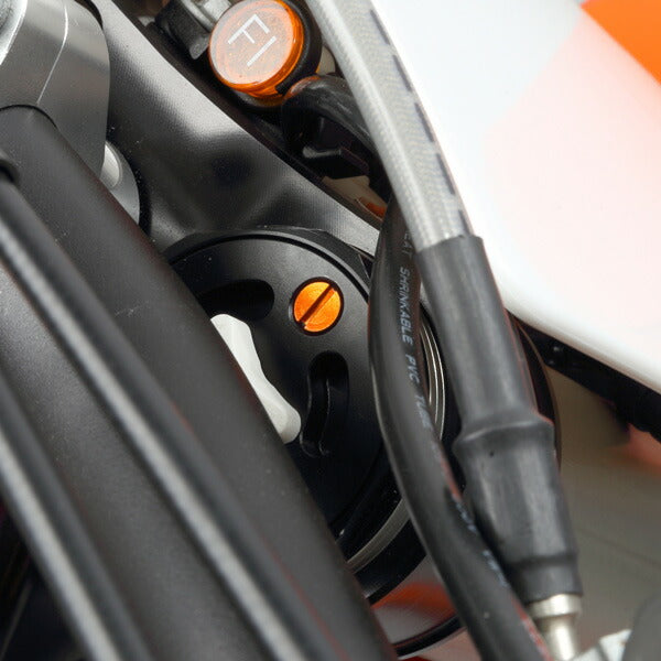 Front Fork Air Valve Screws, Orange, M4 P=0.7, 2 pcs, WP