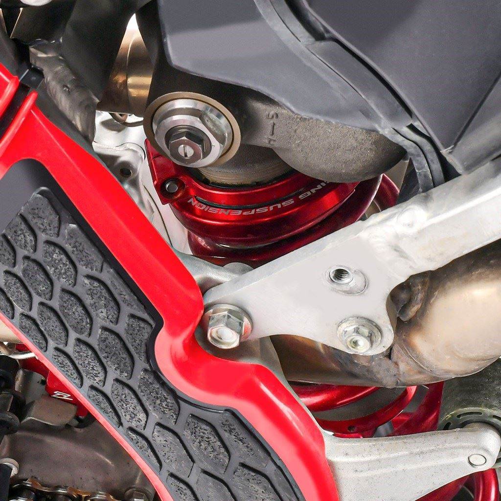 リアショックプリロードアジャスター スプリングシート ブルー 交換タイプ KYB46