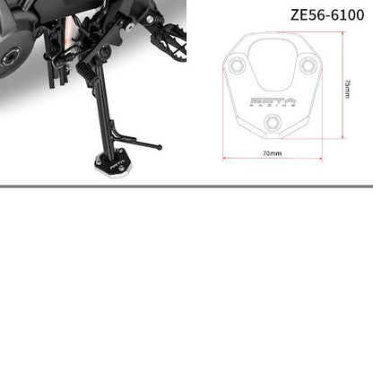 サイドスタンドエクステンダー ブラック/シルバー CL250/500