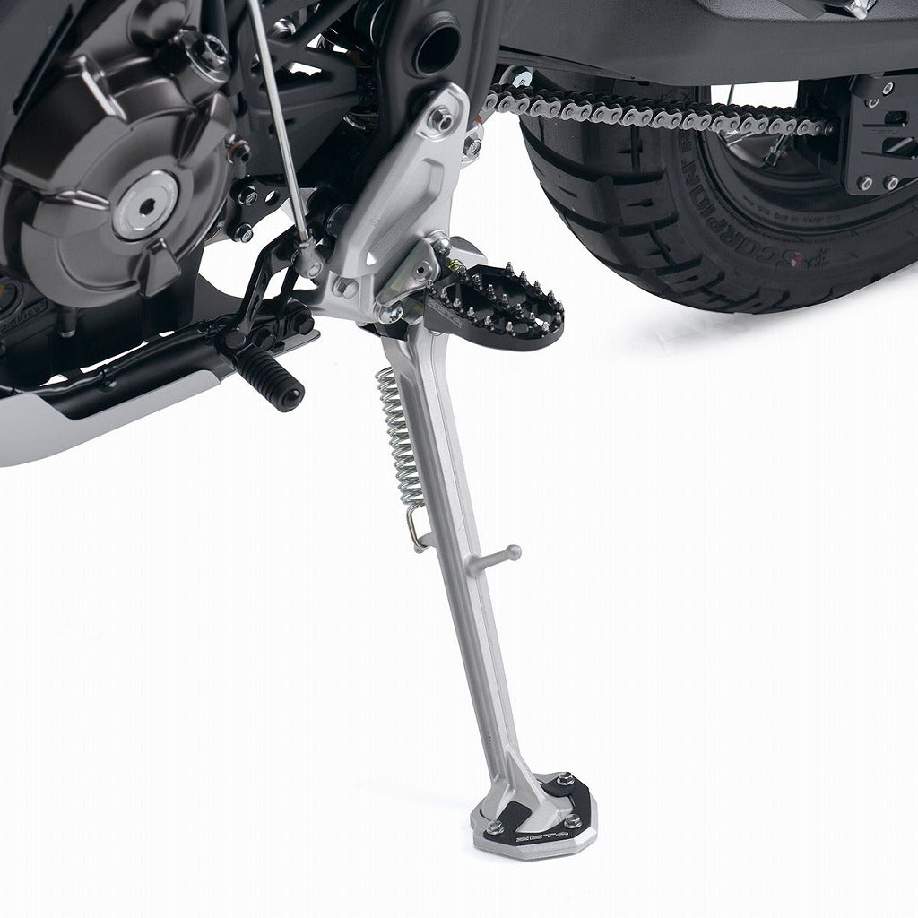 サイドスタンドエクステンダー ブラック/シルバー WR250R/X セロー250
