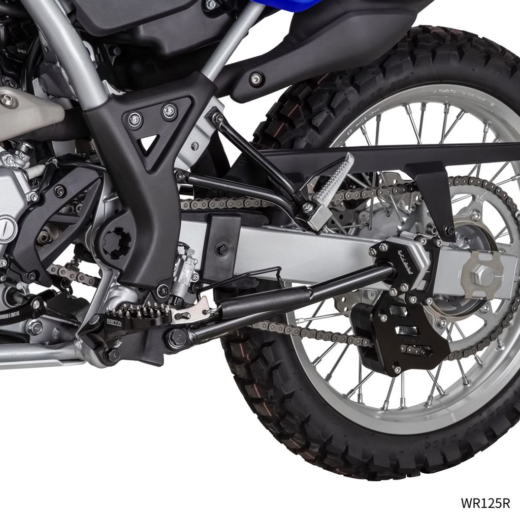 サイドスタンドエクステンダー ブラック/シルバー WR125R WR155R XTZ125