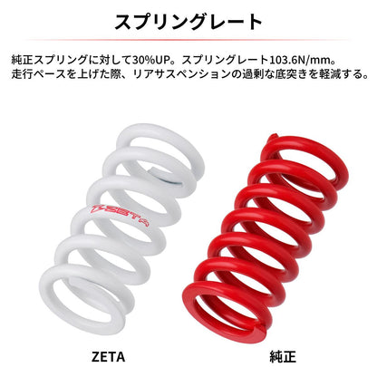ZETA リヤショックスプリング 約30%UP CRF125F