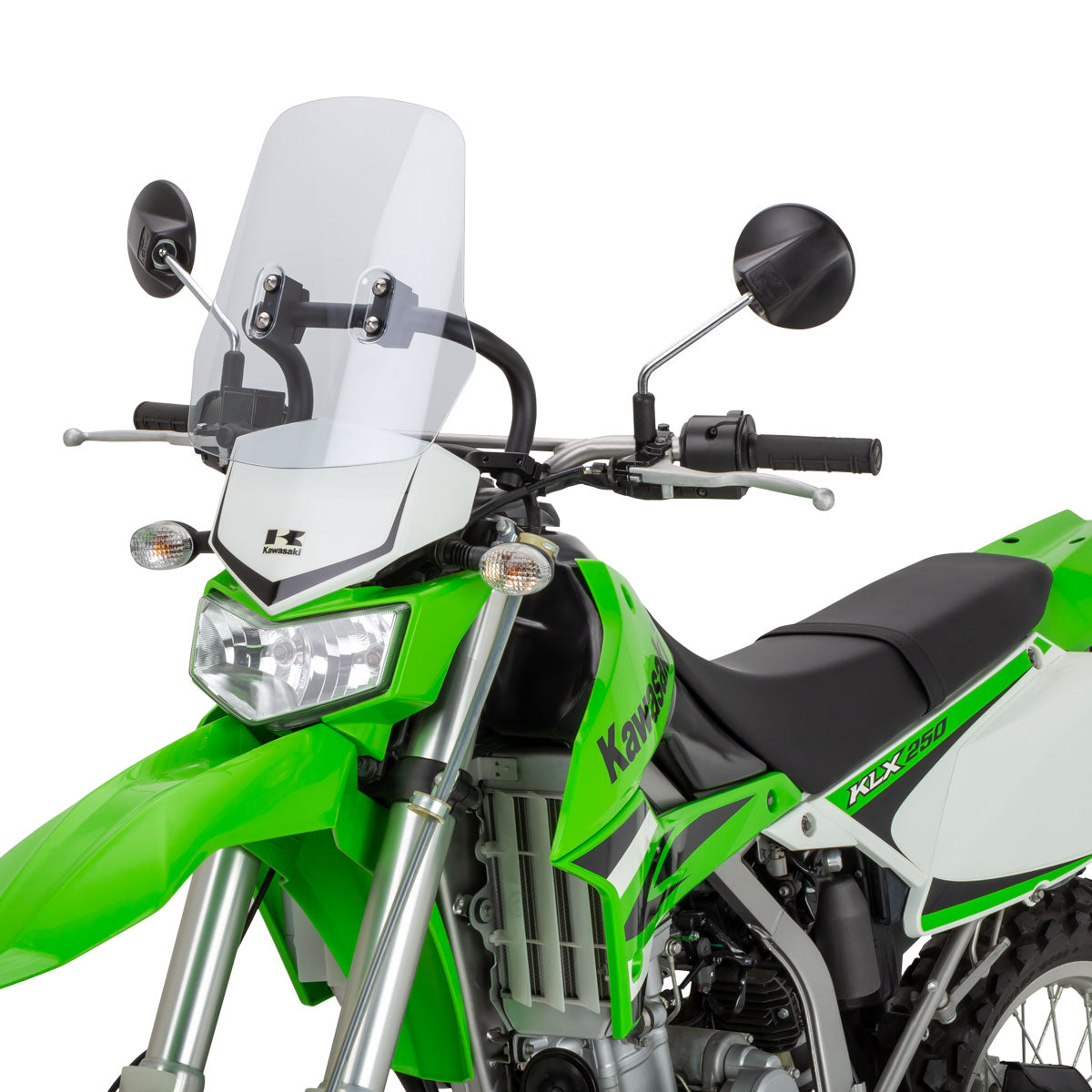 アドベンチャーウィンドシールド ライトスモーク KLX250 D-TRACKER X