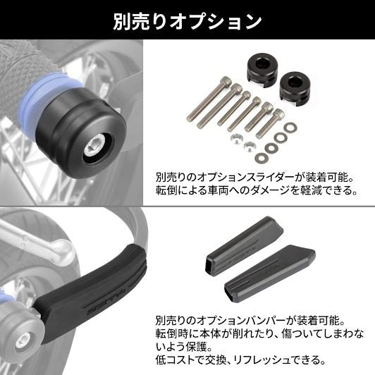 ZETA アドベンチャーアーマーハンドガード ブラック KLX230/SM 2025-専用