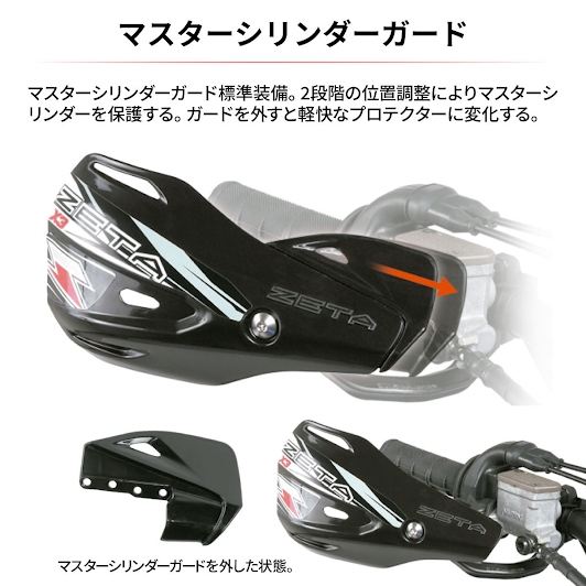 インパクトX3ハンドガード グレー 左右セット