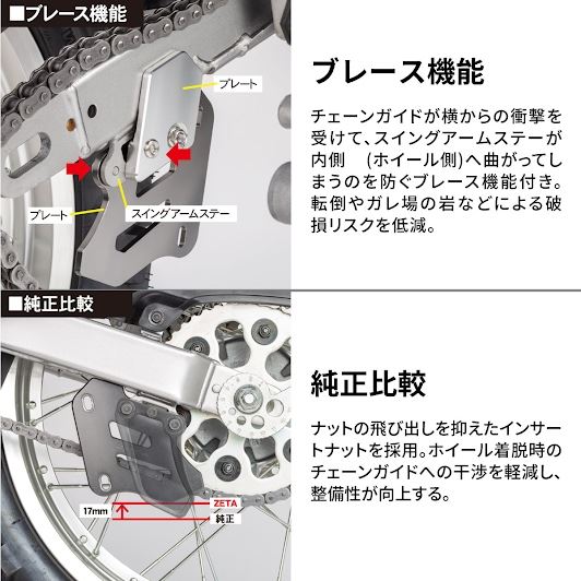 チェーンガイド チタンカラー セロー250