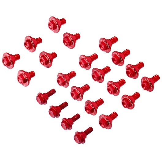 Aluminum Bolt Set, Exterior for CRF250 Rally, 22 pcs, Red
