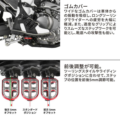 アドベンチャーフットペグ ブラック CT125