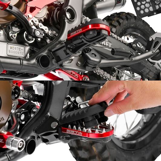 ZETA アドベンチャーフットペグ ブラック KTM