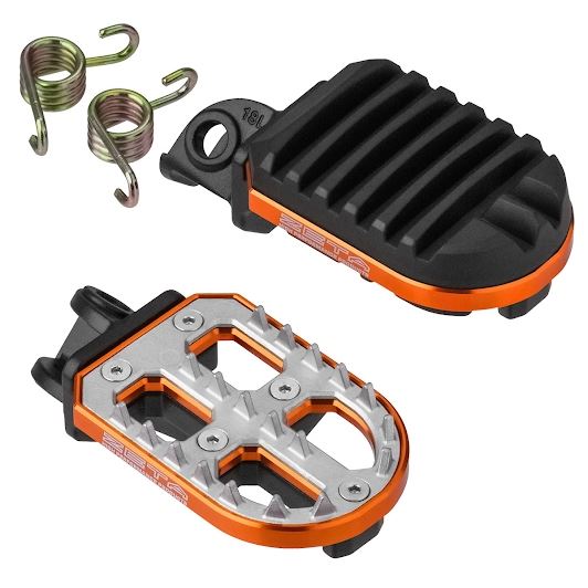 ZETA Adventure Foot Pegs Orange KTM