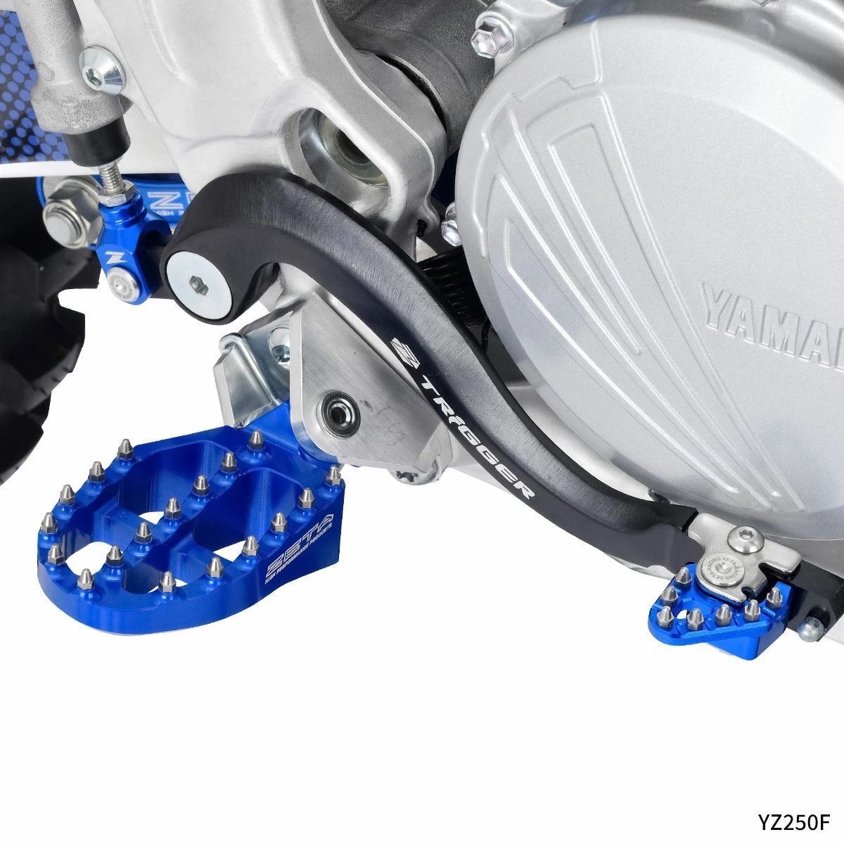 アルミフットペグ ブルー YZ250F YZ450F YZ250FX YZ450FX WR250F WR450F