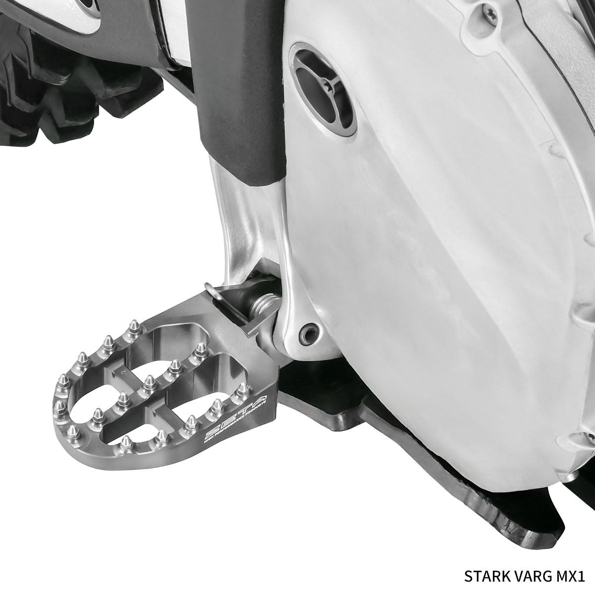 アルミニウムフットペグ チタンカラー STARK VARG MX 1.0/1.2