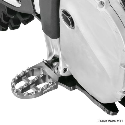 アルミニウムフットペグ チタンカラー STARK VARG MX 1.0/1.2