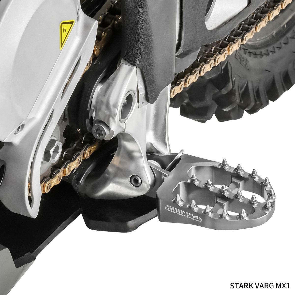 アルミニウムフットペグ チタンカラー STARK VARG MX 1.0/1.2