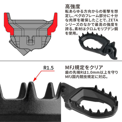 マックスフットペグ オイルスリック 幅60mm KTM
