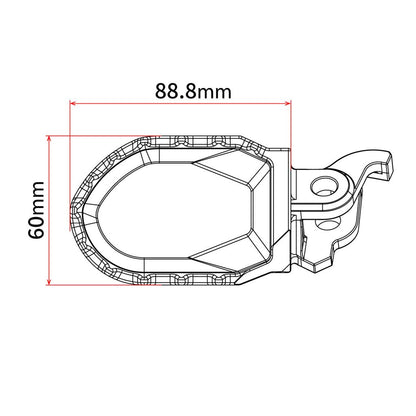 マックスフットペグ オイルスリック 幅60mm KTM
