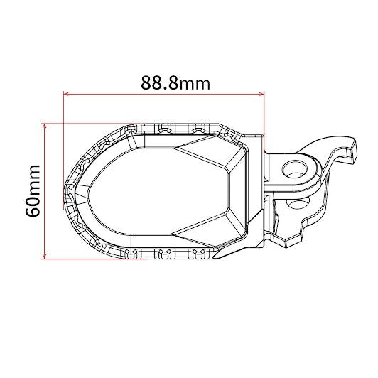 ZETA Max Footpegs Black