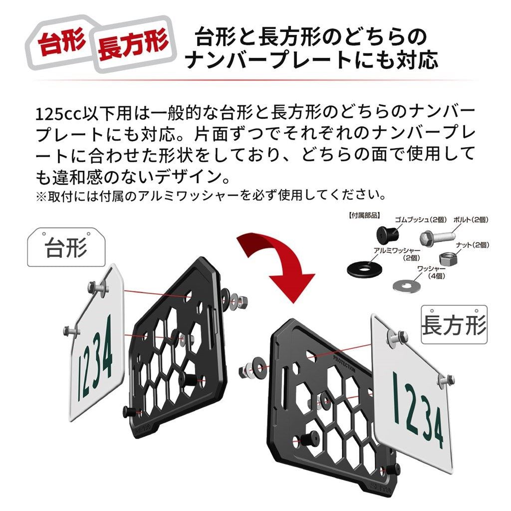 プロテクションナンバープレートホルダー