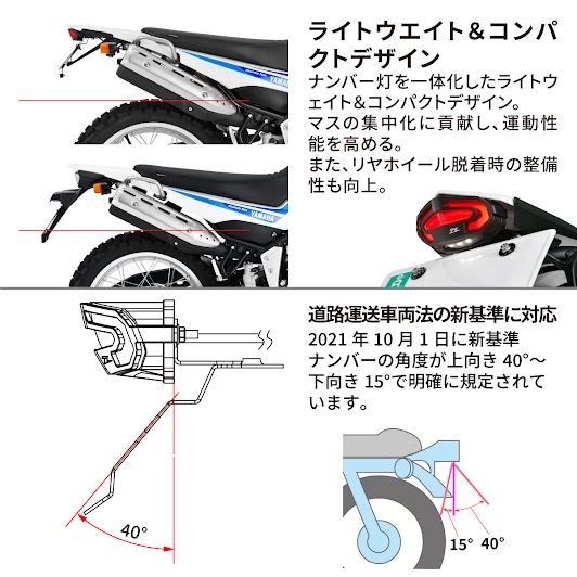 LEDラインテールホルダーキット クリア セロー250