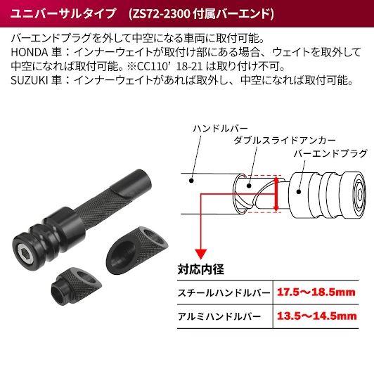 ZETA ソニックハンドガード ブラックプロテクターキット ユニバーサル