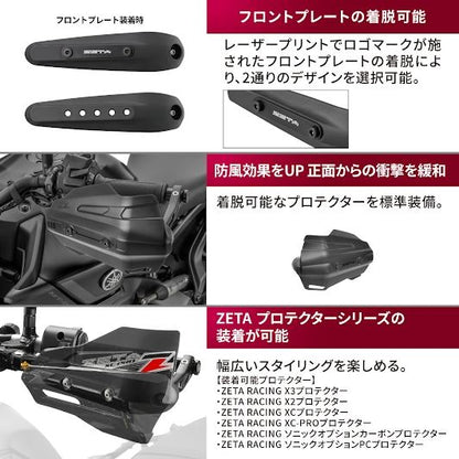 ZETA ソニックハンドガード ブラックプロテクターキット M16/8