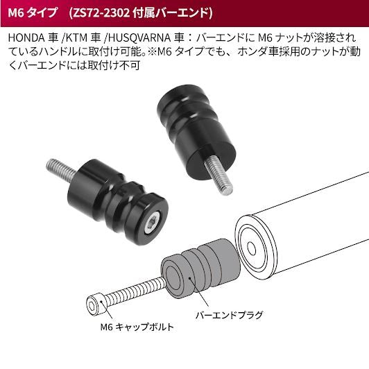 ZETA ソニックハンドガード ブラックプロテクターキット M6