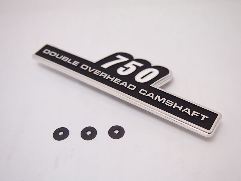 Side cover emblem with nut, 1 piece, Z2 (1973-1975)
