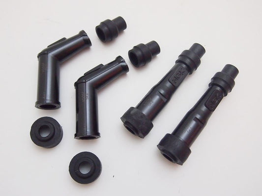 Spark plug cap, NGK, black, one set, universal