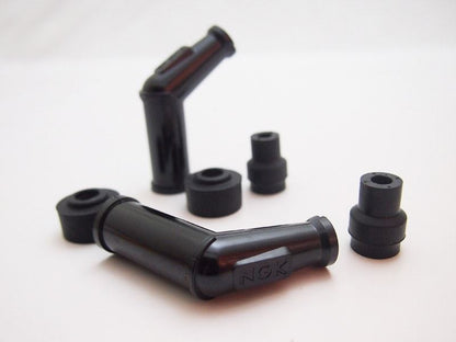 Spark plug cap, NGK, black, one set, universal