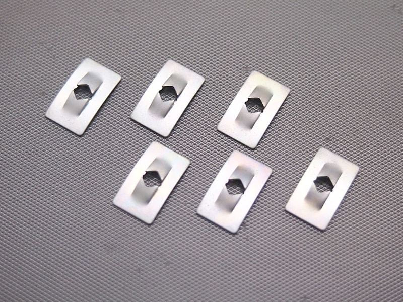 サイドカバーエンブレムナット 角型 6枚セット 汎用