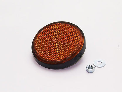 Reflector, orange, 60mm, 1 pc., universal