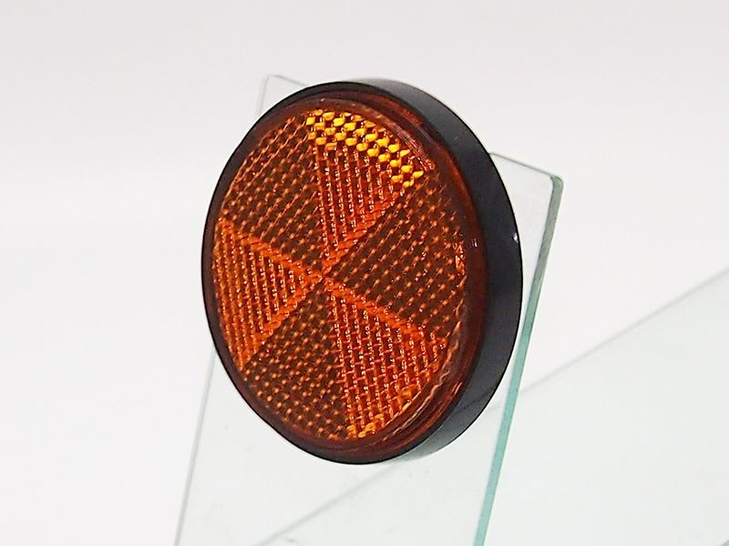 Reflector, orange, 60mm, 1 pc., universal