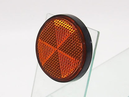 Reflector, orange, 60mm, 1 pc., universal
