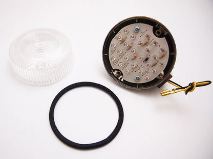Z2 Type LED Turn Signals, Clear, 90mm, 1 pc., Z900RS/CAFE, Zephyr 400/750/1100