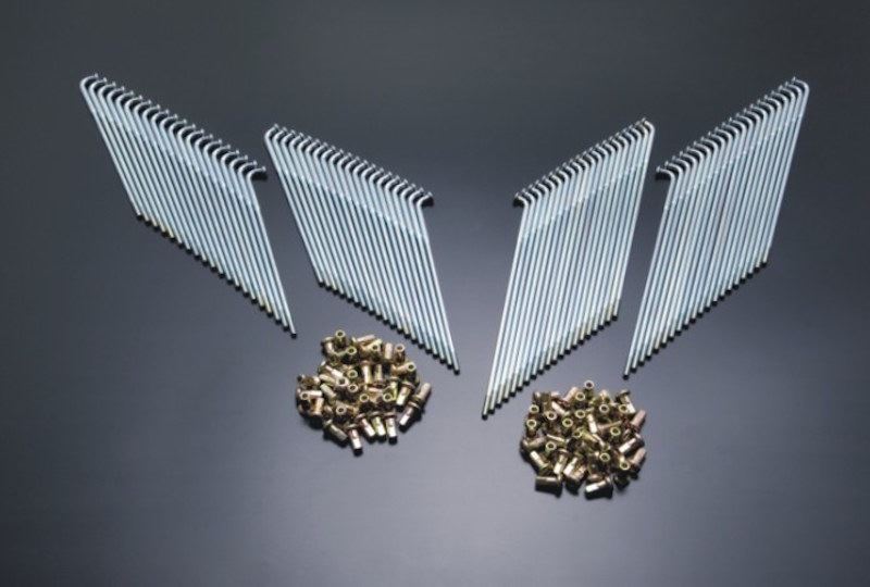 スポークセット フロント/リア メッキ KH250/400